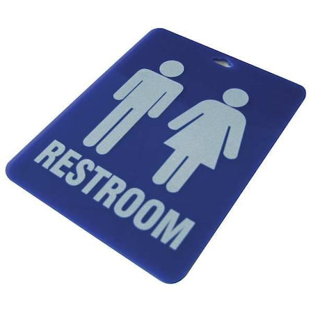 Key Tag, Blue, Resin, Combination, Nickel Plated