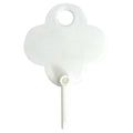 Key Tag, White, Plastic, Reusable, Shamrock, 100 PK