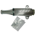 Plunger Door Holder, Stn Chrm, Solid Brass