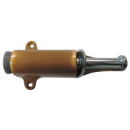 Plunger Door Holder, Stn Brnz, Solid Brass