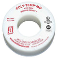 Thread Sealant Tape, Poly-Temp, Medium Density, 1 in W x 43 ft L, White