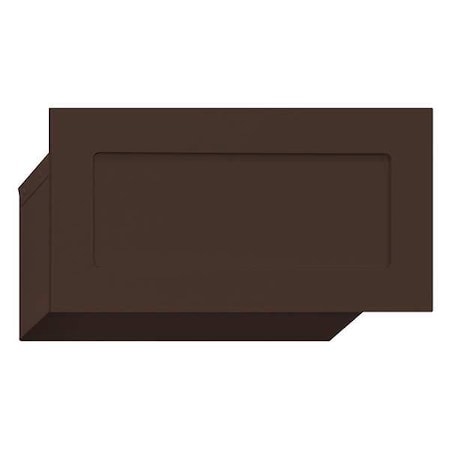 Drop Box, Bronze, Powder Coated, 1 Doors, Recessed, Assembled