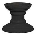 Pedestal, Black, Powder Coated, In Ground, Decorative