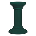 Pedestal, Green, Powder Coated, In Ground, Decorative