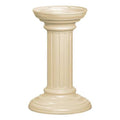 Pedestal, Beige, Powder Coated, In Ground, Decorative