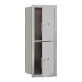 Mailbox, Aluminum, Powder Coated, 2 Doors, Recessed, PL5