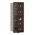 Mailbox, Bronze, Powder Coated, 4 Doors, Recessed, MB2