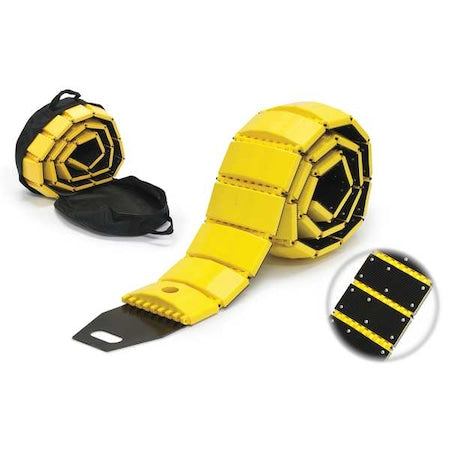 Portable Speed Bump, 120In, Yellow, Plastic