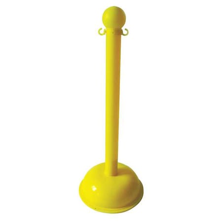 Post, Warning, 41 In H, Yellow, Use