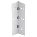 Piano Hinge, Aluminum, Full Mortise Mounting, 1 9/16 in Leaf W x 83 in Leaf H, Satin Aluminum