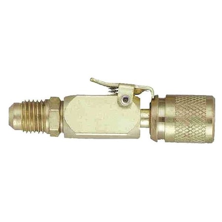Quick Coupler,Low Loss,1/4 In MxF,0 Deg