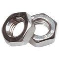 Hex Nut, 1/4"-28, 316 Stainless Steel, Not Graded, Plain, 1/4 in Ht, 10 PK