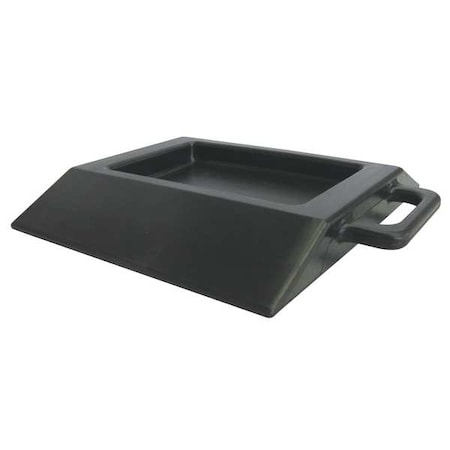 WheelStop, 1-3/4in, 13-3/4in, 12in, Blk, Rbr