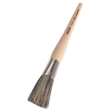 #2 Oval Sash Soft, China Hair Bristle, Paint Brush, Plastic Handle
