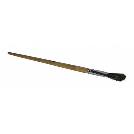 3/4" Flat Sash Soft, Hog Hair Bristle, Paint Brush, Lacquered Walnut Handle