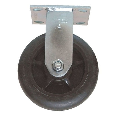 RigidCaster, Gry, Rubber;Stl, 1,050lb, PK2