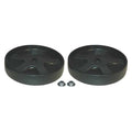 Rollout Wheel/Push Cap , 3 in H, 8 in Dia, 8 in L, 2PK
