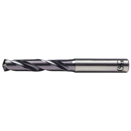 Screw Machine Drill Bit, 4.10 mm Size, 140 Degrees Point Angle, Solid Carbide, TiAlN Finish