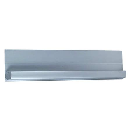 Piano Hinge, Bronze, Full Surface Mounting, 1 1/4 in Leaf W x 83 in Leaf H, Clear Anodized