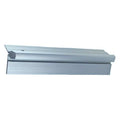 Piano Hinge, Bronze, Half Surface Mounting, 2 in Leaf W x 95 in Leaf H, Clear Anodized