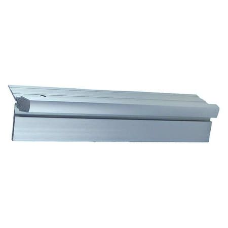 Piano Hinge, Bronze, Half Surface Mounting, 2 in Leaf W x 95 in Leaf H, Clear Anodized