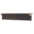 Piano Hinge, Aluminum, Half Surface Mounting, 2 in Leaf W x 83 in Leaf H, Dark Bronze Anodized