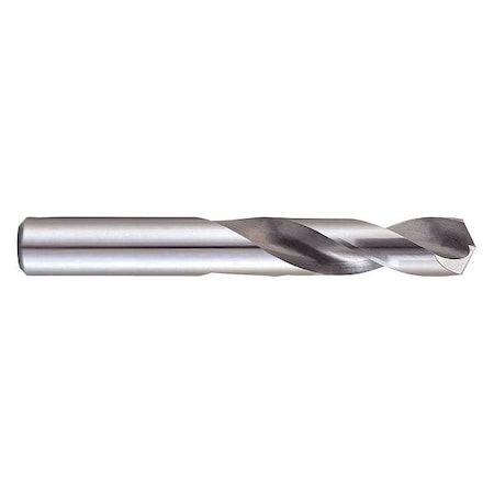 Screw Machine Drill Bit, 13/64 in Size, 135 Degrees Point Angle, High Speed Steel, TiN Finish