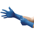 Microflex UltraSense Disposable Gloves, 3.9 mil Palm, Nitrile, Powder-Free, 2XL, 100 PK, Blue