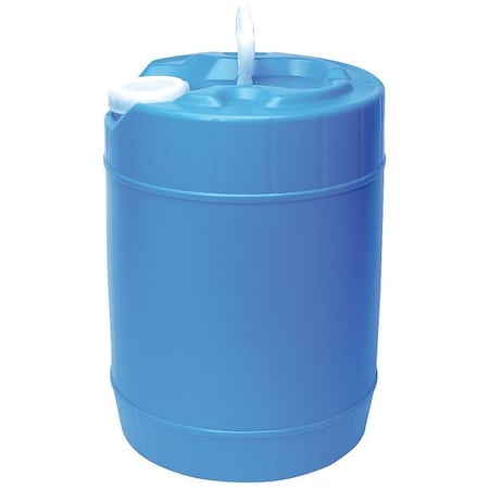 Pail, Screw Top, Round, 5 gal, Plastic, Blue