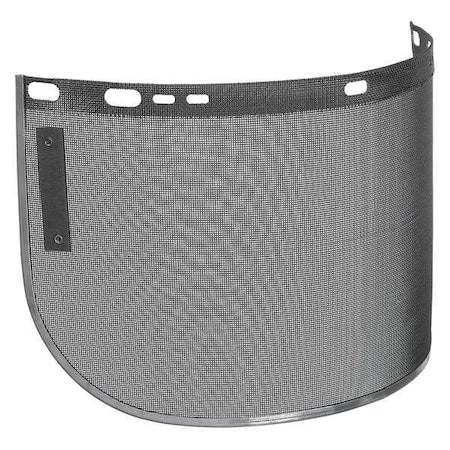 Face Shield Visor, Black Visor, 8" Height, Uncoated Lens, Black