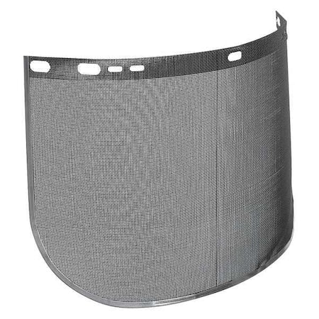 Face Shield Visor, Black Visor, 9" Height, Uncoated Lens, Black