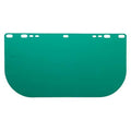 Face Shield Visor, Green Visor, Polycarbonate, Uncoated Lens, Dark Green