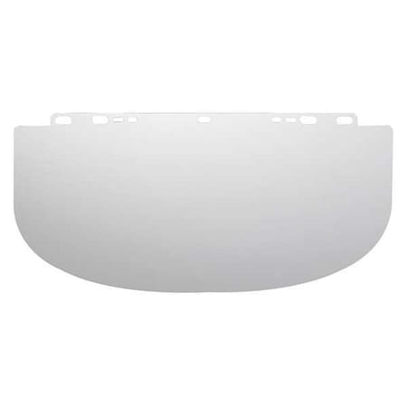 Face Shield Visor, Clear Visor, 9" Height, Uncoated Lens, Clear