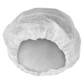 Bouffant Cap, Polypropylene, 24 in Dia., White, L, 1000 PK