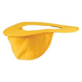 Visor with Neck Shade, For Use With most regular hard hats (not full brim) Yellow