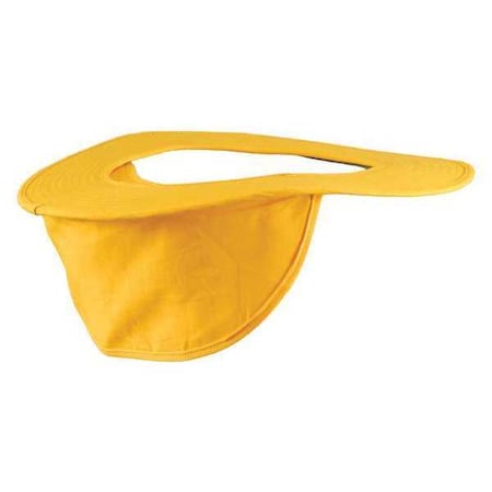 Visor with Neck Shade, For Use With most regular hard hats (not full brim) Yellow