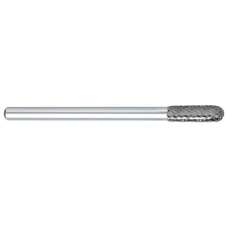 Carbide Bur,5mm Cut Dia.,RH Cut