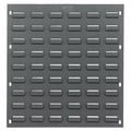Steel Louvered Panel, 1/4 in D x 20 in H x 18 in W, Gray