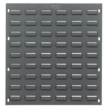Steel Louvered Panel, 1/4 in D x 20 in H x 18 in W, Gray