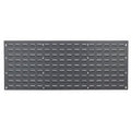 Steel Louvered Panel, 1 in D x 20 in H x 48 in W, Gray
