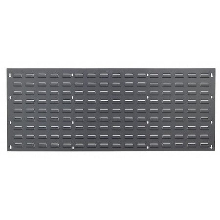Steel Louvered Panel, 1 in D x 20 in H x 48 in W, Gray