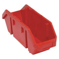 Hang & Stack Storage Bin, Plastic, Red, 7 in H, 6 5/8 in W, 18 1/2 in L