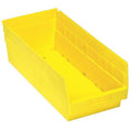Shelf Storage Bin, Polypropylene, Yellow, 8 in H, 8 3/8 in W, 17 7/8 in L