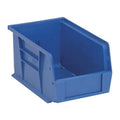 Hang & Stack Storage Bin, Polypropylene, Blue, 5 in H, 6 in W, 9 1/4 in L