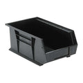 Hang & Stack Storage Bin, Polypropylene, Black, 6 in H, 8 1/4 in W, 13 5/8 in L