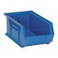 Hang & Stack Storage Bin, Polypropylene, Blue, 6 in H, 8 1/4 in W, 13 5/8 in L