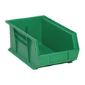 Hang & Stack Storage Bin, Polypropylene, Green, 6 in H, 8 1/4 in W, 13 5/8 in L
