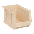 Hang & Stack Storage Bin, Polypropylene, Ivory, 8 in H, 8 1/4 in W, 13 5/8 in L