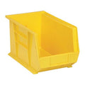 Hang & Stack Storage Bin, Polypropylene, Yellow, 8 in H, 8 1/4 in W, 13 5/8 in L