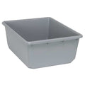 Nestable Storage Container, 14.6 gal, 24-1/2 in L x 19 in W x 9-1/2 in H, Gray, Polypropylene